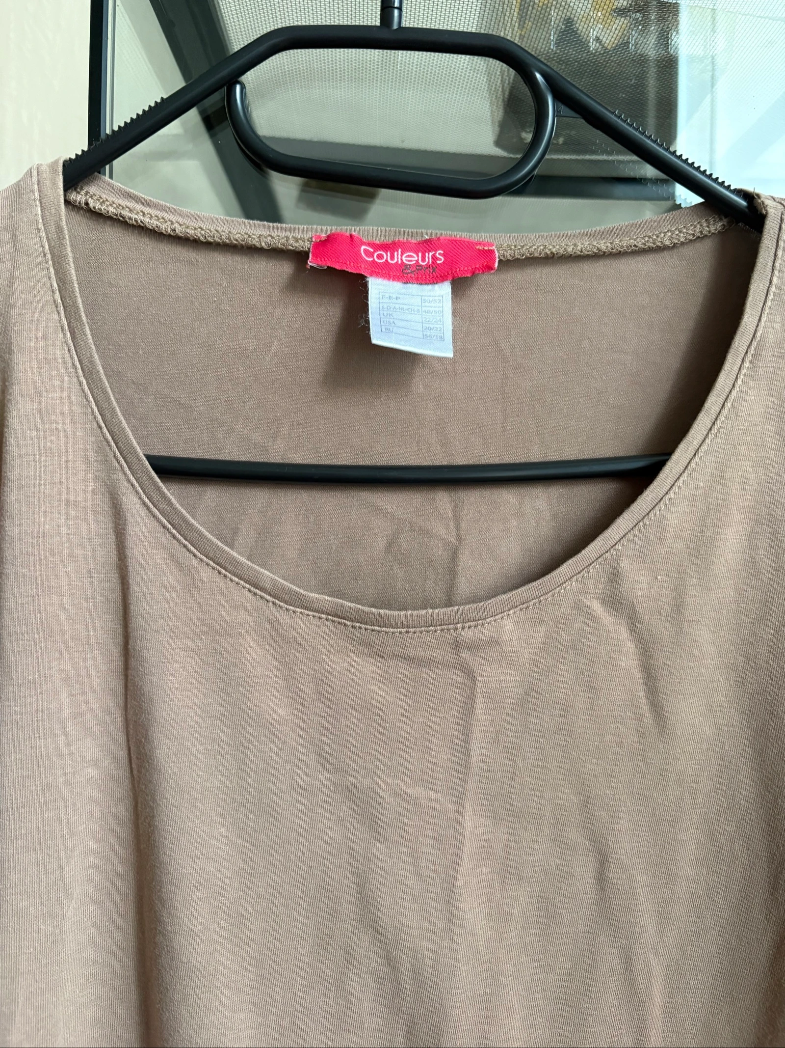 Dames T-shirt 50/52 lichtbruin 100% katoen Couleurs & Prix – photo 4